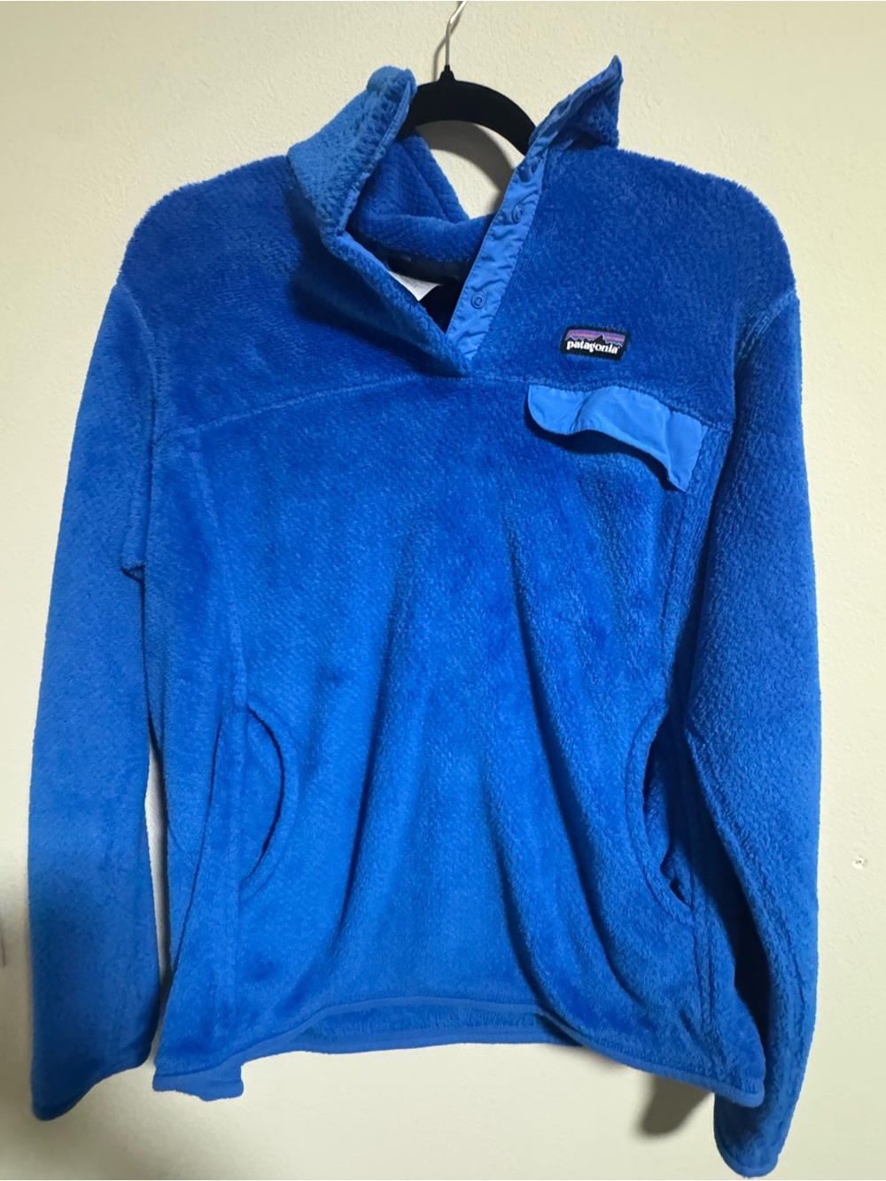 Patagonia Women’s Re-Tool Snap-T Pullover Fleece Blue Size Large L Polartec